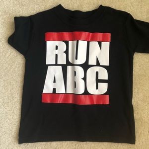RUN ABC toddler boy shirt